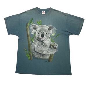 Koala T-shirt Vintage 90s Big Print Animal Nature Tee XL